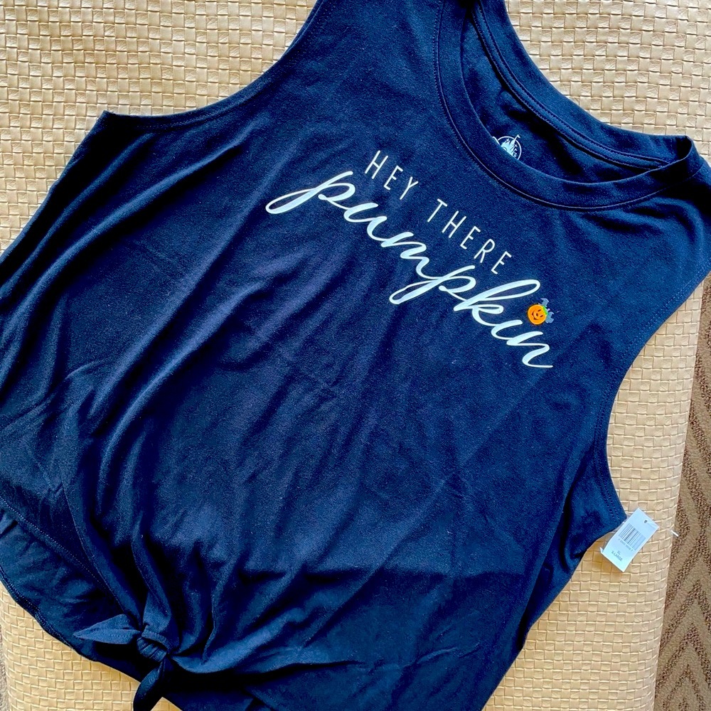 Disney Hey There Pumpkin Black Women’s T
